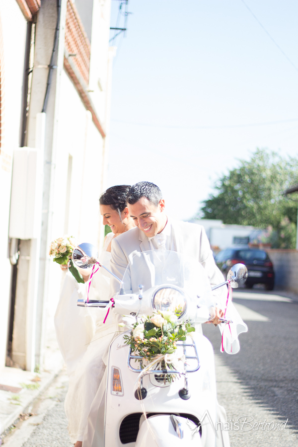 mariage vespa