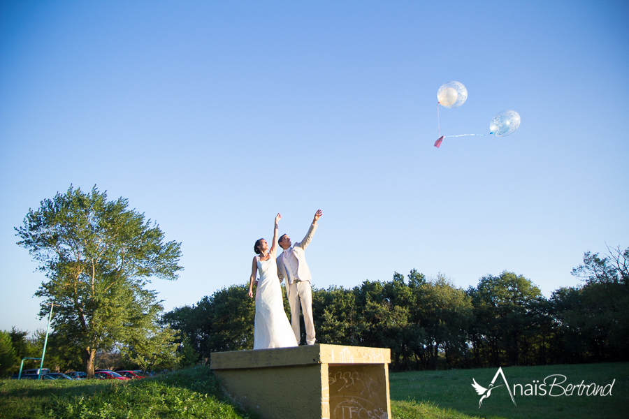 Photo Mariage Toulouse - Anais Bertrand photographe mariage, famille - lacher ballon